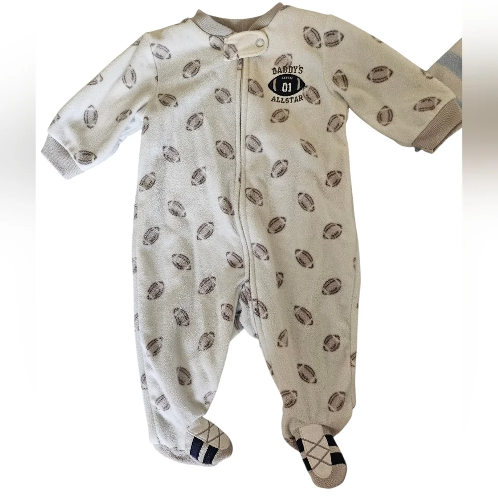 Carter's Footed Sleeper Pajamas, Bundle of 2, Size 3 Mos.